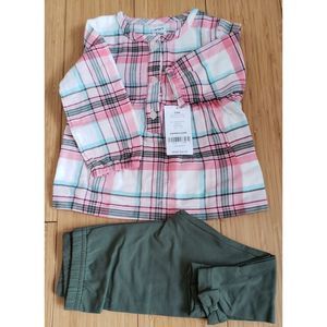 Carters baby girl's two piece set
